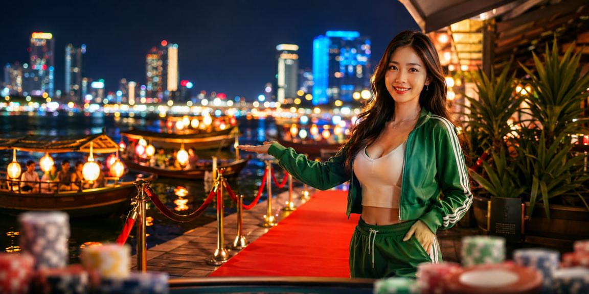 Bãi biển Đà Nẵng về đêm, khung cảnh phù hợp chơi xổ số nhanh Keno