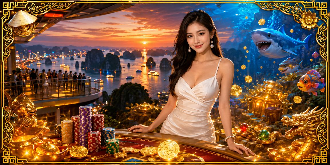 Người dùng xem thông tin thanh toán xổ số trên điện thoại tại Vịnh Hạ Long